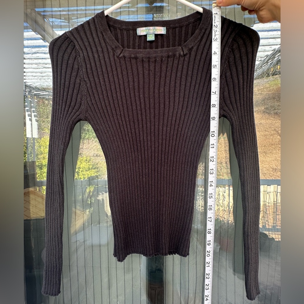 Black Ribbed Sweater